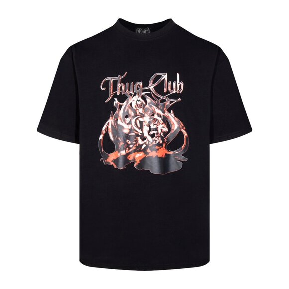 Thug Club Black Graphic T Shirt - Picture 1 of 8